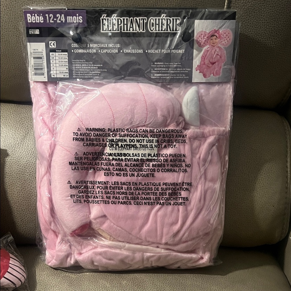 Elephant Sweetie Infant Costume 12-24 Months NEW! - Picture 9 of 9